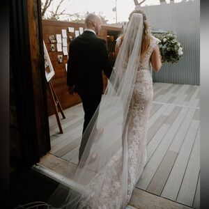 90” Ivory Chapel Wedding Veil